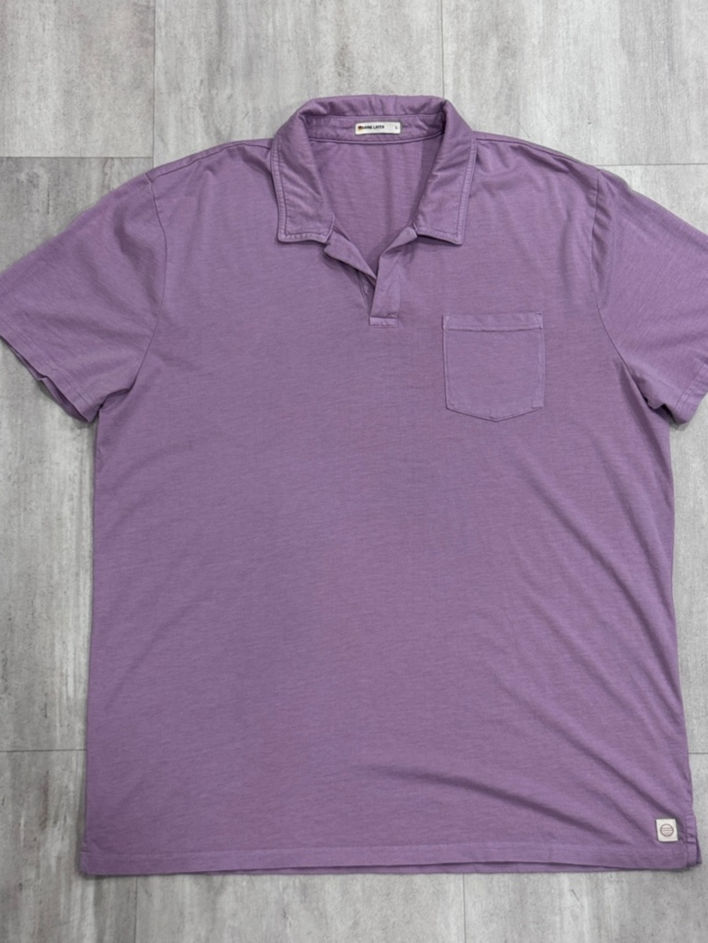 Marine Layer Lavender Pocket Polo